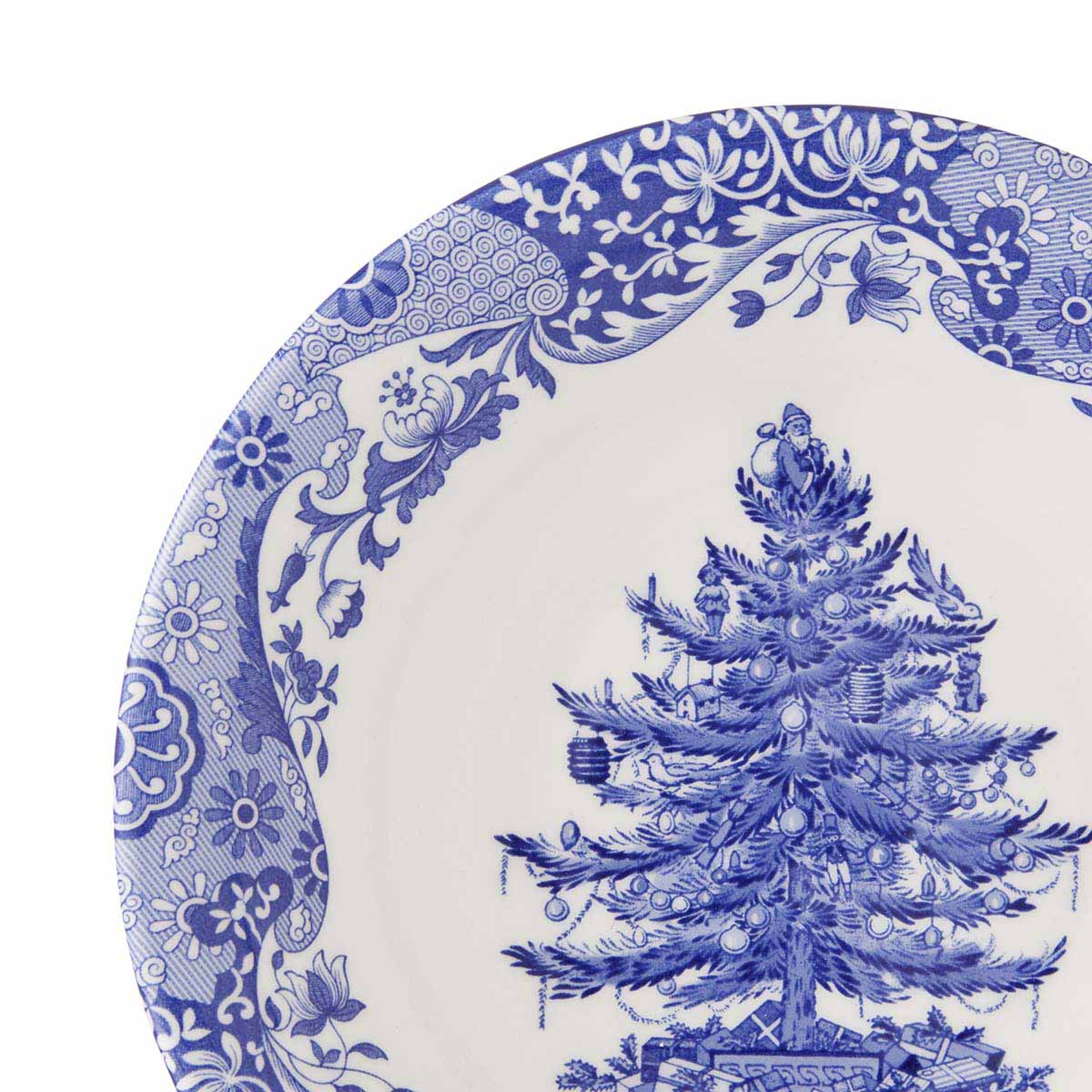 Blue Italian Christmas Tree Bowl image number null